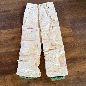 Burton Snow Pants Girls Small Black Sugar & Spice Dryride Ski Snowboard Pants